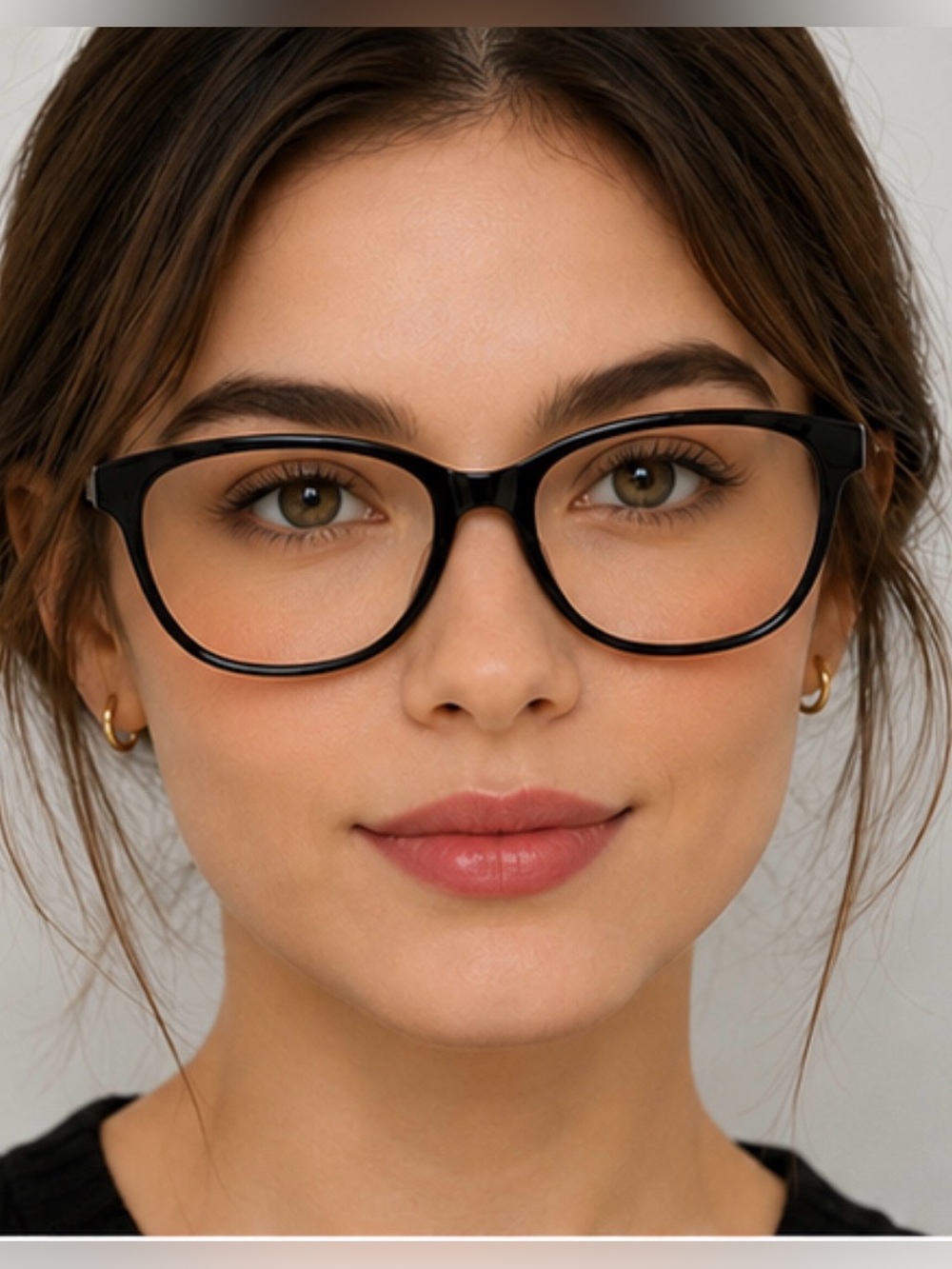 Gloria Vanderbilt Zyloware 2001 Black Pink Eyeglasses Frame w/ Case 52-15-135